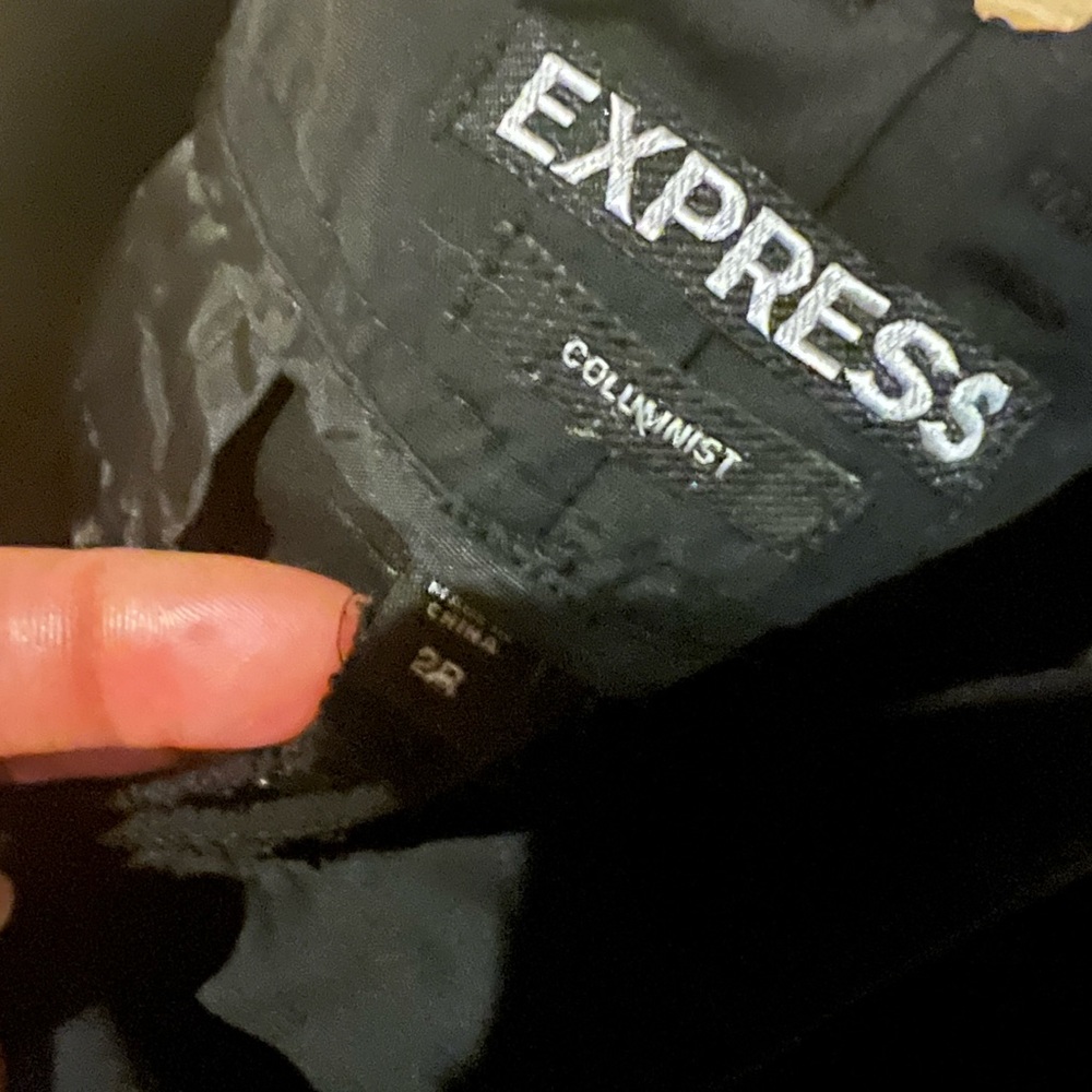 Express Columnist 2R Black Work Trousers - Picture 3 of 11